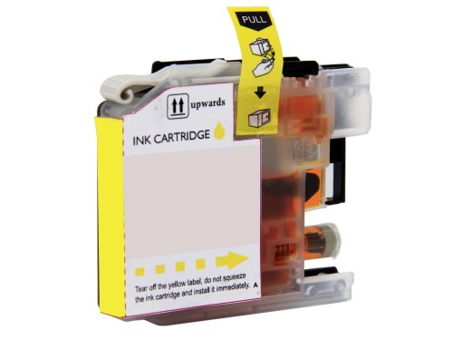 High YieldYellow Inkjet Cartridge compatible with the Brother LC103Y, LC101Y (2,400 page yield)